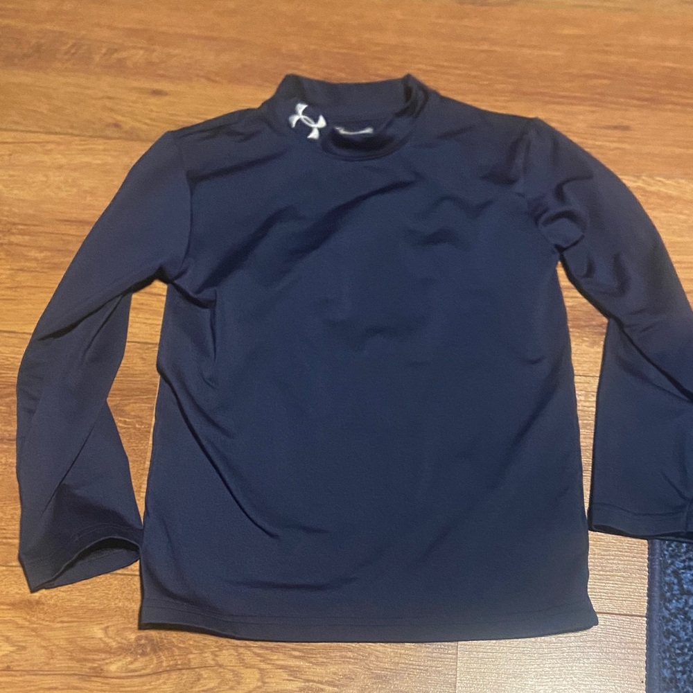 Under Armour Dark Blue High Collar Top